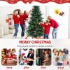 image:imageGoplus 8ft Prelit Artificial Christmas Tree Faux Hinged Xmas Tree with 450 Warm White LED Lights 1480 Branch Tips PE amp PVC Mixed Leaves for Holiday Home Office Decoration
