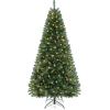 image:imageGoplus 8ft Prelit Artificial Christmas Tree Hinged Remote Control Xmas Tree w 9 Lighting Modes amp 600 Color Changing LED Lights Residential and Commercial Decoration for Indoor Holiday FestivalWarm White