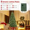 image:imageGoplus 8ft Prelit Artificial Christmas Tree Hinged Remote Control Xmas Tree w 9 Lighting Modes amp 600 Color Changing LED Lights Residential and Commercial Decoration for Indoor Holiday FestivalWarm White