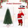image:imageGoplus 8ft Prelit Artificial Christmas Tree Hinged Remote Control Xmas Tree w 9 Lighting Modes amp 600 Color Changing LED Lights Residential and Commercial Decoration for Indoor Holiday FestivalWarm White