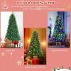 image:imageGoplus 8ft Prelit Artificial Christmas Tree Hinged Remote Control Xmas Tree w 9 Lighting Modes amp 600 Color Changing LED Lights Residential and Commercial Decoration for Indoor Holiday FestivalWarm Whitecolorful