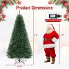 image:imageGoplus 8ft Prelit Artificial Christmas Tree Hinged Remote Control Xmas Tree w 9 Lighting Modes amp 600 Color Changing LED Lights Residential and Commercial Decoration for Indoor Holiday FestivalWarm White