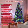 image:imageGoplus 8ft Prelit Artificial Christmas Tree Hinged Remote Control Xmas Tree w 9 Lighting Modes amp 600 Color Changing LED Lights Residential and Commercial Decoration for Indoor Holiday FestivalWarm Whitecolorful