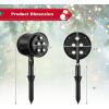 image:imageGoplus Christmas Projector Lights Rotating Projection Lamp with 65 Adjustable Angle Lawn Stake Water Proof Landscape Decorative Lighting for Christmas Holiday Party Garden
