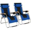 image:imageGoplus Folding Zero Gravity Lounge Chair Oversize Padded Reclining Patio Chair wBeech Armrests amp Head Pillow XL Adjustable Chair Seat Indoor Outdoor Yard Poolside Beach 1 BlueBlue
