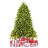 image:imageGoplus 6ft Unlit Artificial Christmas Tree Premium Hinged Fir Tree Easy Assembly with Metal Stand Xmas Dcor for Indoor and OutdoorPrelit