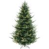 image:imageGoplus 8ft Prelit Artificial Christmas Tree Faux Hinged Xmas Tree with 450 Warm White LED Lights 1480 Branch Tips PE amp PVC Mixed Leaves for Holiday Home Office Decoration