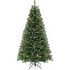 image:imageGoplus 8ft Prelit Artificial Christmas Tree Hinged Remote Control Xmas Tree w 9 Lighting Modes amp 600 Color Changing LED Lights Residential and Commercial Decoration for Indoor Holiday FestivalWarm White