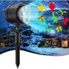 image:imageGoplus Christmas Projector Lights Rotating Projection Lamp with 65 Adjustable Angle Lawn Stake Water Proof Landscape Decorative Lighting for Christmas Holiday Party Garden