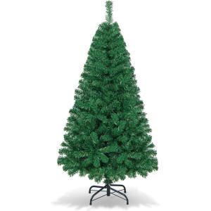 image:imageGoplus 5ft Artificial Christmas Tree Xmas Pine Tree with Solid Metal Legs Perfect for Indoor and Outdoor Holiday Decoration Green