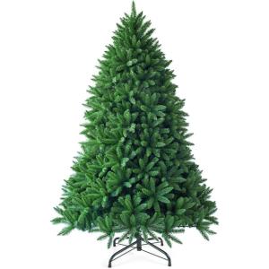 image:imageGoplus 6ft Unlit Artificial Christmas Tree Premium Hinged Fir Tree Easy Assembly with Metal Stand Xmas Dcor for Indoor and OutdoorUnlit