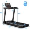 image:imageGoplus Heavy Duty Treadmill for Gym Superfit Electric Treadmill with App Control Large LED Digital Display 12 Preset Programs Walking Jogging Running Machine for Home Office