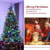 image:imageGoplus 5 FT Snow Flocked Christmas Tree Artificial Unlit Hinged Xmas Full Tree with 456 Lush Branch Tips Foldable Metal Stand Home Office Decoration Pink Gradient amp WhiteGreen