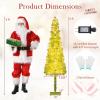 image:imageGoplus 7 FT PreLit Spiral Christmas Tree Artificial Xmas Tree with 791 Branch Tips 220 Warm White LED Lights 8 Modes 60 Pine Cones Red Berries Metal Stand Home Office Party Holiday DecorationGreen With Snow