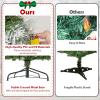 image:imageGoplus 7 FT PreLit Spiral Christmas Tree Artificial Xmas Tree with 791 Branch Tips 220 Warm White LED Lights 8 Modes 60 Pine Cones Red Berries Metal Stand Home Office Party Holiday DecorationGreenwhite