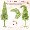 image:imageGoplus 7 FT PreLit Spiral Christmas Tree Artificial Xmas Tree with 791 Branch Tips 220 Warm White LED Lights 8 Modes 60 Pine Cones Red Berries Metal Stand Home Office Party Holiday DecorationGreen With Snow