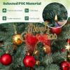 image:imageGoplus 7 FT PreLit Spiral Christmas Tree Artificial Xmas Tree with 791 Branch Tips 220 Warm White LED Lights 8 Modes 60 Pine Cones Red Berries Metal Stand Home Office Party Holiday DecorationBlue