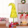 image:imageGoplus 7 FT PreLit Spiral Christmas Tree Artificial Xmas Tree with 791 Branch Tips 220 Warm White LED Lights 8 Modes 60 Pine Cones Red Berries Metal Stand Home Office Party Holiday DecorationGreen With Snow