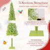 image:imageGoplus 7 FT PreLit Spiral Christmas Tree Artificial Xmas Tree with 791 Branch Tips 220 Warm White LED Lights 8 Modes 60 Pine Cones Red Berries Metal Stand Home Office Party Holiday DecorationGreen With Snow