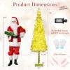image:imageGoplus 7 FT PreLit Spiral Christmas Tree Artificial Xmas Tree with 791 Branch Tips 220 Warm White LED Lights 8 Modes 60 Pine Cones Red Berries Metal Stand Home Office Party Holiday DecorationGreen With Snow