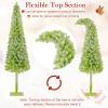 image:imageGoplus 7 FT PreLit Spiral Christmas Tree Artificial Xmas Tree with 791 Branch Tips 220 Warm White LED Lights 8 Modes 60 Pine Cones Red Berries Metal Stand Home Office Party Holiday DecorationGreen With Snow