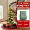 image:imageGoplus 7 FT PreLit Spiral Christmas Tree Artificial Xmas Tree with 791 Branch Tips 220 Warm White LED Lights 8 Modes 60 Pine Cones Red Berries Metal Stand Home Office Party Holiday DecorationGreen With Pine Cones