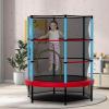 image:imageGoplus 55 Trampoline for Kids ASTM Approved Toddler Trampoline wEnclosure Safety Net Bouncy Jumping Mat Seamless Design Indoor Outdoor Mini Recreational Rebounder for Boys GirlsBlueRed
