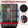 image:imageGoplus 55 Trampoline for Kids ASTM Approved Toddler Trampoline wEnclosure Safety Net Bouncy Jumping Mat Seamless Design Indoor Outdoor Mini Recreational Rebounder for Boys GirlsBlueRed