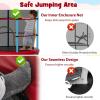 image:imageGoplus 55 Trampoline for Kids ASTM Approved Toddler Trampoline wEnclosure Safety Net Bouncy Jumping Mat Seamless Design Indoor Outdoor Mini Recreational Rebounder for Boys GirlsBlueRed