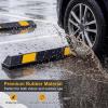 image:imageGoplus Parking Block 72 Rubber Parking Bumpers with 8 High Reflective Yellow Safety Stripes Heavy Duty Parking Target Garage Wheel Stoppers Parking Curb for Car Truck RV and Trailer1
