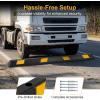 image:imageGoplus Parking Block 72 Rubber Parking Bumpers with 8 High Reflective Yellow Safety Stripes Heavy Duty Parking Target Garage Wheel Stoppers Parking Curb for Car Truck RV and Trailer2