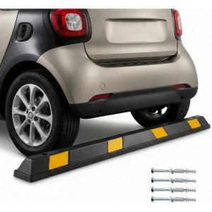 image:imageGoplus Parking Block 72 Rubber Parking Bumpers with 8 High Reflective Yellow Safety Stripes Heavy Duty Parking Target Garage Wheel Stoppers Parking Curb for Car Truck RV and Trailer1