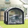 image:imageGoplus Bike Storage Shed Tent 72 x 49 FT Outdoor Bike Storage Sheds w210D Oxford Fabric PU4000 Waterproof Cover Portable Bicycle Tent Shelter for 5 Bikes Motorcycles Garden Tools Lawn Mower