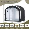 image:imageGoplus Bike Storage Shed Tent 72 x 49 FT Outdoor Bike Storage Sheds w210D Oxford Fabric PU4000 Waterproof Cover Portable Bicycle Tent Shelter for 5 Bikes Motorcycles Garden Tools Lawn Mower