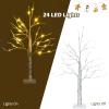 image:imageGoplus 4ft Lighted Twig Birch Tree with 48 Warm White LED Fairy Lights PreLit Artificial Christmas Tree White Birch Tree Indoor Outdoor Home Thanksgiving Christmas Holiday Decoration2 FT