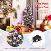 image:imageGoplus 6ft Fiber Optic Artificial Christmas Tree Prelit Premium Spruce Tree with Solid Metal Stand 617 Branch Tips Xmas Full Tree for Indoor Holiday DecorationFull Tree