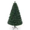 image:imageGoplus 6ft Fiber Optic Artificial Christmas Tree Prelit Premium Spruce Tree with Solid Metal Stand 617 Branch Tips Xmas Full Tree for Indoor Holiday DecorationGreen