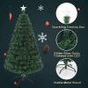 image:imageGoplus 6ft Fiber Optic Artificial Christmas Tree Prelit Premium Spruce Tree with Solid Metal Stand 617 Branch Tips Xmas Full Tree for Indoor Holiday DecorationGreen