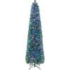 image:imageGoplus 6ft Fiber Optic Artificial Christmas Tree Prelit Premium Spruce Tree with Solid Metal Stand 617 Branch Tips Xmas Full Tree for Indoor Holiday DecorationPencil Tree