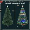 image:imageGoplus 6ft Fiber Optic Artificial Christmas Tree Prelit Premium Spruce Tree with Solid Metal Stand 617 Branch Tips Xmas Full Tree for Indoor Holiday DecorationGreen