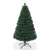 image:imageGoplus 6ft Fiber Optic Artificial Christmas Tree Prelit Premium Spruce Tree with Solid Metal Stand 617 Branch Tips Xmas Full Tree for Indoor Holiday DecorationGreen