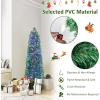 image:imageGoplus 6ft Fiber Optic Artificial Christmas Tree Prelit Premium Spruce Tree with Solid Metal Stand 617 Branch Tips Xmas Full Tree for Indoor Holiday DecorationPencil Tree