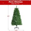 image:imageGoplus 6ft Fiber Optic Artificial Christmas Tree Prelit Premium Spruce Tree with Solid Metal Stand 617 Branch Tips Xmas Full Tree for Indoor Holiday DecorationFull Tree