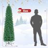 image:imageGoplus 6ft Fiber Optic Artificial Christmas Tree Prelit Premium Spruce Tree with Solid Metal Stand 617 Branch Tips Xmas Full Tree for Indoor Holiday DecorationPencil Tree
