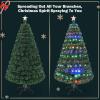 image:imageGoplus 6ft Fiber Optic Artificial Christmas Tree Prelit Premium Spruce Tree with Solid Metal Stand 617 Branch Tips Xmas Full Tree for Indoor Holiday DecorationGreen