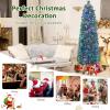 image:imageGoplus 6ft Fiber Optic Artificial Christmas Tree Prelit Premium Spruce Tree with Solid Metal Stand 617 Branch Tips Xmas Full Tree for Indoor Holiday DecorationPencil Tree