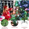 image:imageGoplus 6ft Fiber Optic Artificial Christmas Tree Prelit Premium Spruce Tree with Solid Metal Stand 617 Branch Tips Xmas Full Tree for Indoor Holiday DecorationFull Tree