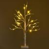 image:imageGoplus 4ft Lighted Twig Birch Tree with 48 Warm White LED Fairy Lights PreLit Artificial Christmas Tree White Birch Tree Indoor Outdoor Home Thanksgiving Christmas Holiday Decoration2 FT