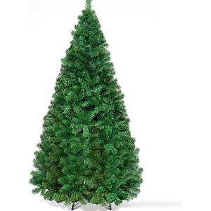 image:imageGoplus 4ft PreLit Flocked Pencil Christmas Tree Artificial Slim Xmas Tree with 225 PVC Branch Tips 100 LED Lights 2 Lighting Colors Timer amp 11 Modes for Indoor Home Office DecorGreen