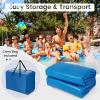 image:imageGoplus Pool Cover 12 x 24 FT Solar Blanket 12 Mil with Carrying Bag for InGround and AboveGround Swimming Pools Rectangle Hot Tub SPA Thermal Blanket Blue BubbleBlue